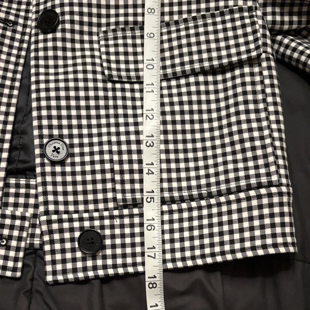 Dior Black and White Checkered Blazer